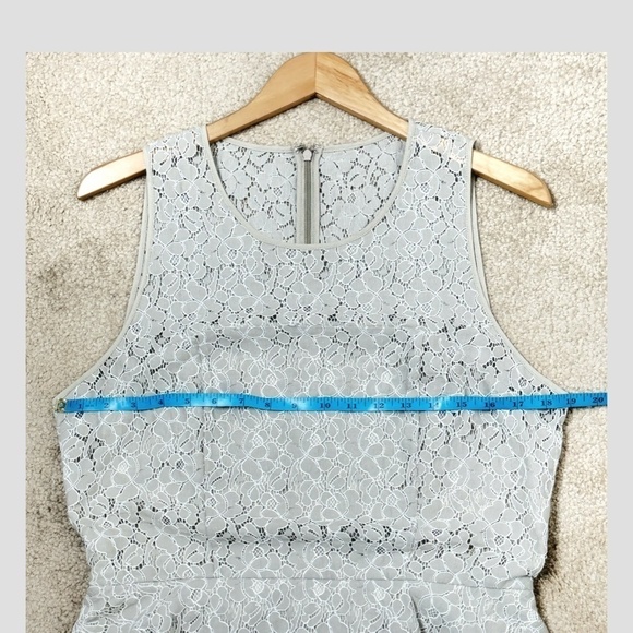 Sachin + Babi Anthropologie Dress Lace Peplum Mini Dress Occasion Sleeveless 12 - Picture 11 of 13